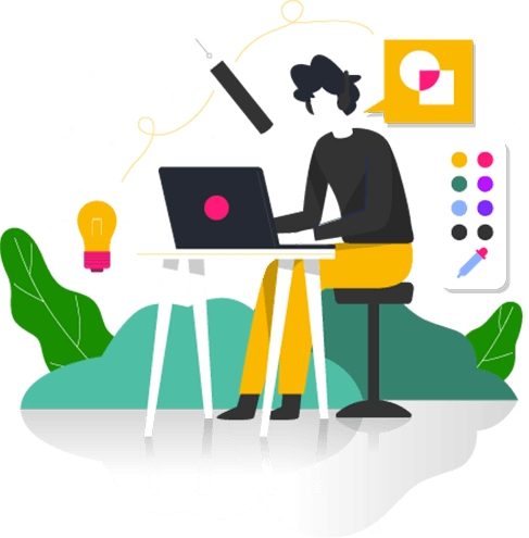 Online printing flow illustration